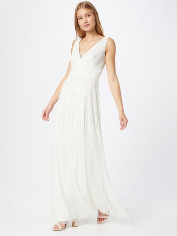 LACE & BEADS - Vestido de festa 'Lorelai' em branco