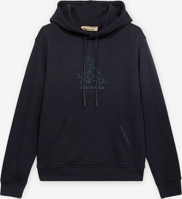 Sweat-shirt Trussardi en bleu : devant