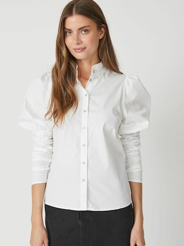Chemisier 'SandyCC' co'couture en blanc : devant