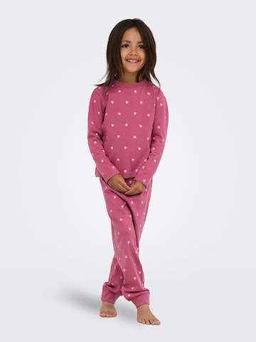 Pyjama 'KMGRila' ONLY GIRLS en rose : devant