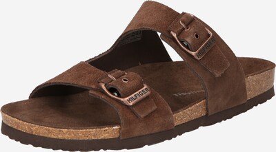 TOMMY HILFIGER Pantoletter i brun, Produktvisning