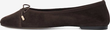 Dune LONDON Ballerina in Bruin: voorkant