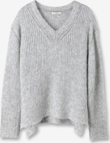 eve in paradise Sweater 'Tine' in Grey: front