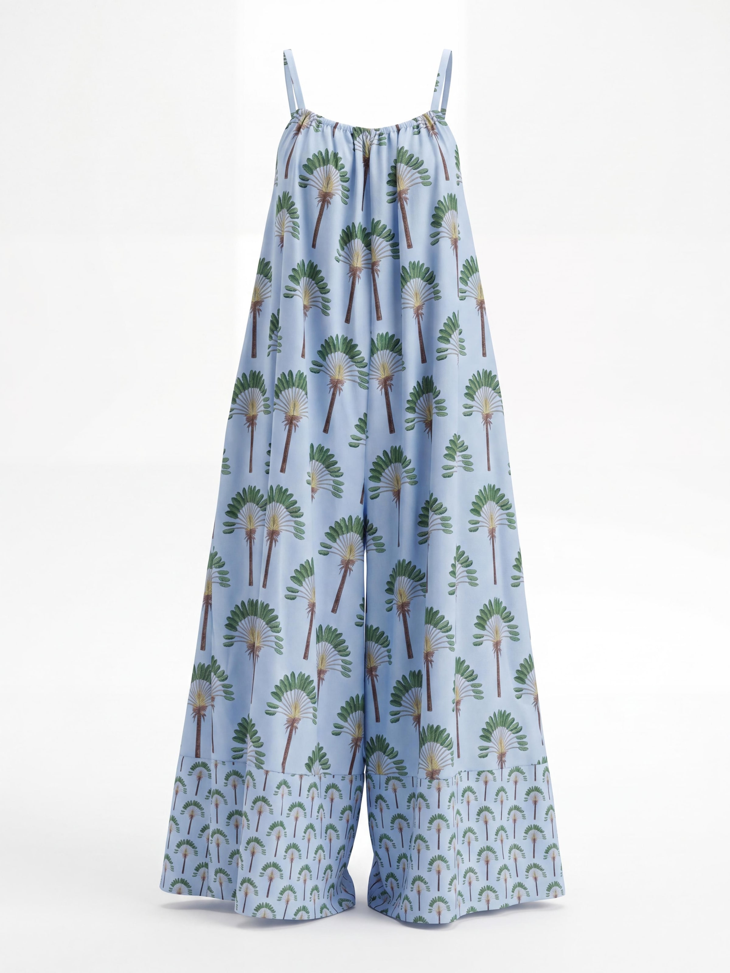 Shop Karey Jumpsuit 'Tropical Paradise Jumpsuit' in Blue: front
