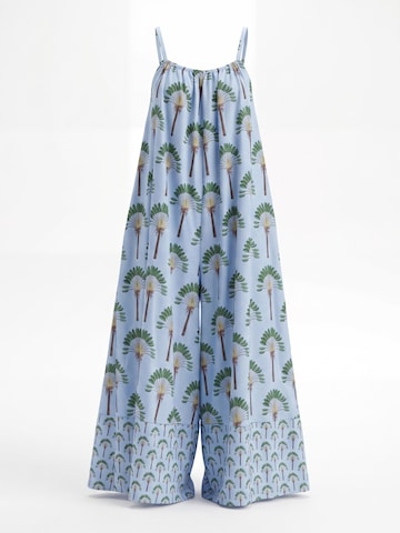 Combinaison 'Tropical Paradise Jumpsuit' Shop Karey en bleu : devant