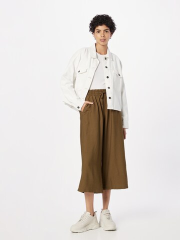 Mavi Wide Leg Hose in Beige