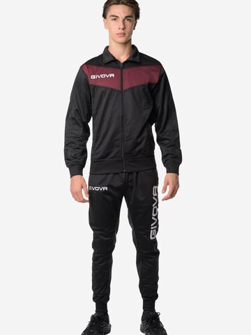 Completo sportivo 'Tuta sportiva Unisex Givova Visa in triacetato TR018 TUTA VISA TRIACETATO GIVOVA' di Givova in rosso: frontale