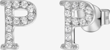 Boucles d'oreilles Lucardi en argent : devant