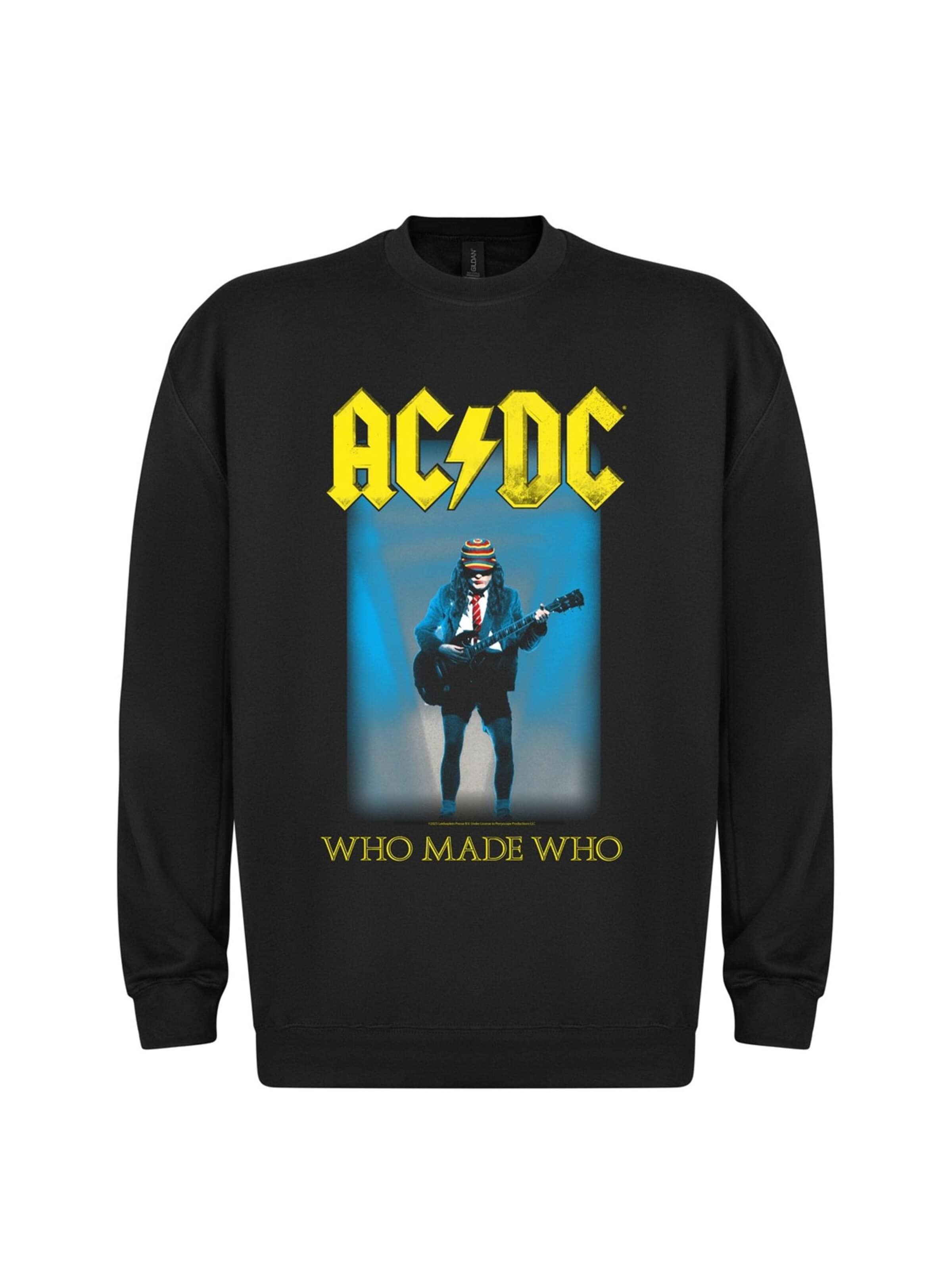 AC/DC Sweatshirt 'AC/DC Who Made Who Sweatshirt' in Black: front
