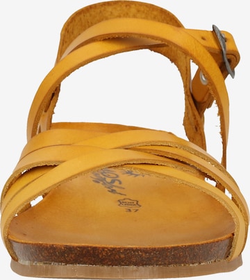 COSMOS COMFORT Sandalen met riem in Geel