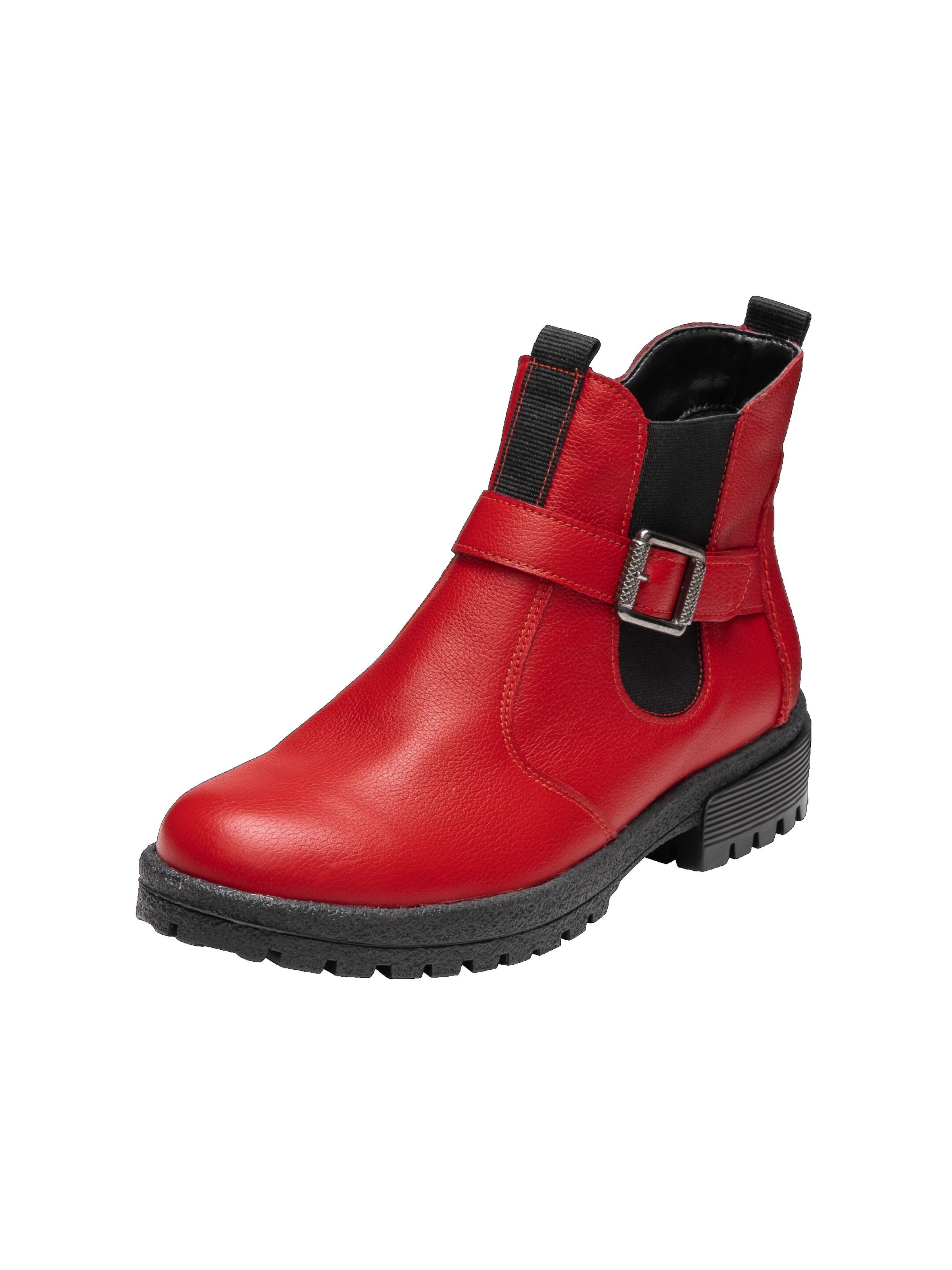 Ladies red chelsea boots clearance