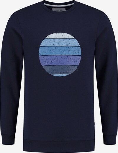 Shiwi Sweatshirt 'Sunset Shades' em navy / índigo / azul fumado / azure / azul escuro, Vista do produto