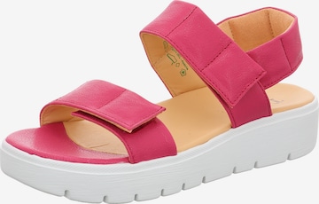 THINK! Strap Sandals 'Sing Light' in Pink: front