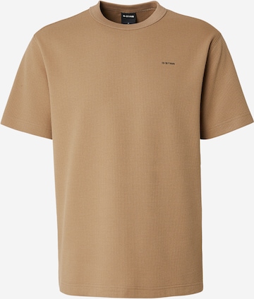 G-STAR Koszulka 'True' w kolorze beżowy: przód