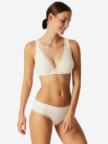 SCHIESSER T-shirt BH 'Unique Cotton' in Wit