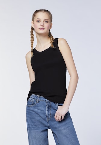 JZ&CO Top in Black: front