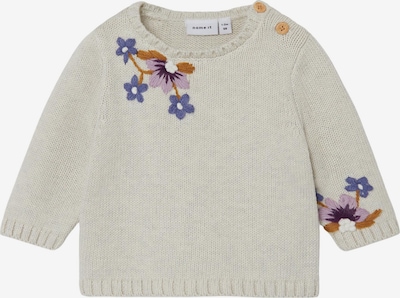 NAME IT Sweater 'SALLI' in Ecru / Blue / Brown / Lilac, Item view