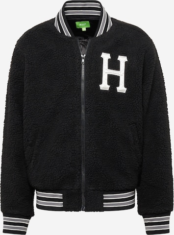 HUF Jacke 'VARSITY' in Schwarz: predná strana