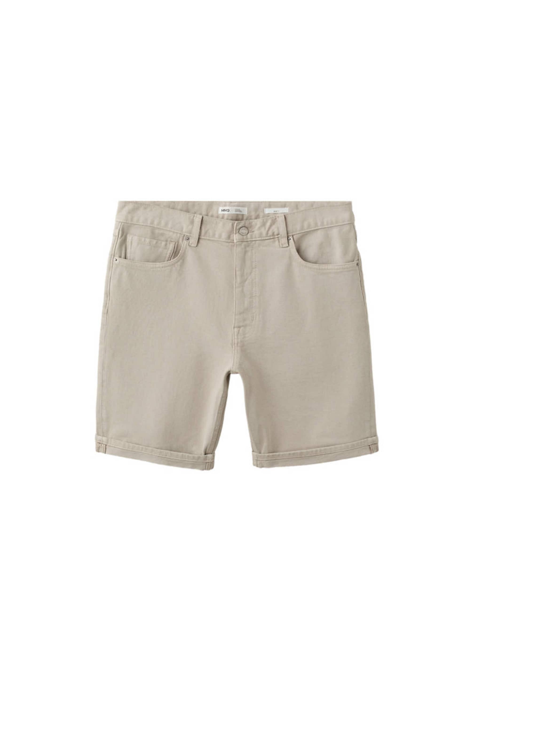 MANGO MAN Pants in Beige: front
