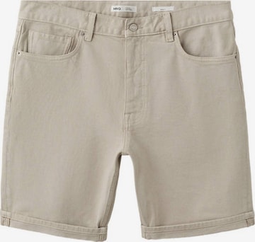 MANGO MAN Pants in Beige: front