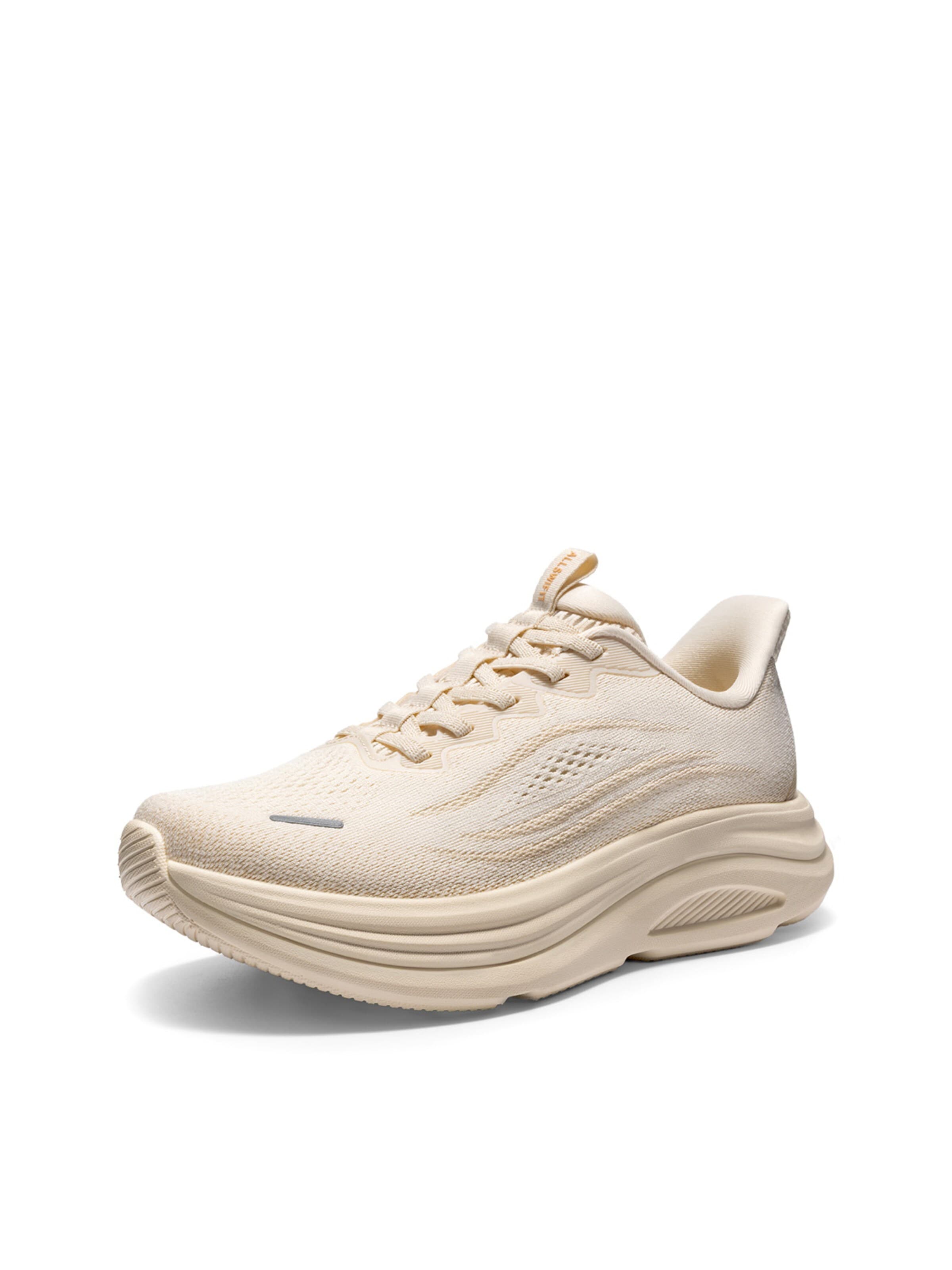 ALLSWIFT Running Shoes in Beige: front