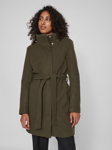 VILA Between-seasons coat in Green: front