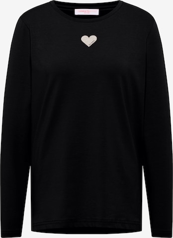 Frieda & Freddies NY Langarmshirt in Schwarz: Vorderseite
