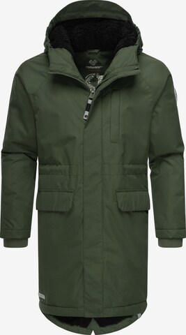 Ragwear Performance Jacket in Green: front