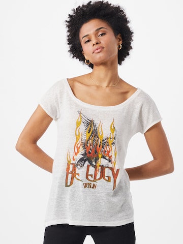 BE EDGY T-shirt 'Monja' i vit: framsida