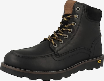 CAMEL ACTIVE Lace-Up Boots in Black: front