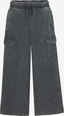 juoda Cool Club Plačios klešnės Džinsai: priekis