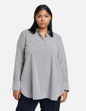 SAMOON - Blusa en azul: frente