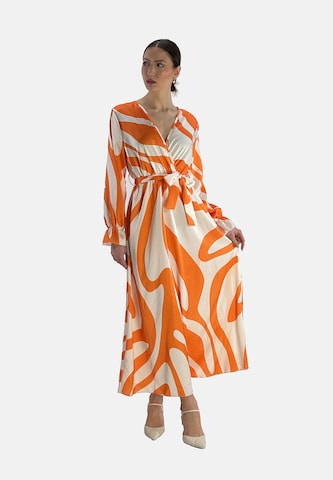 Elara Kleid in Orange
