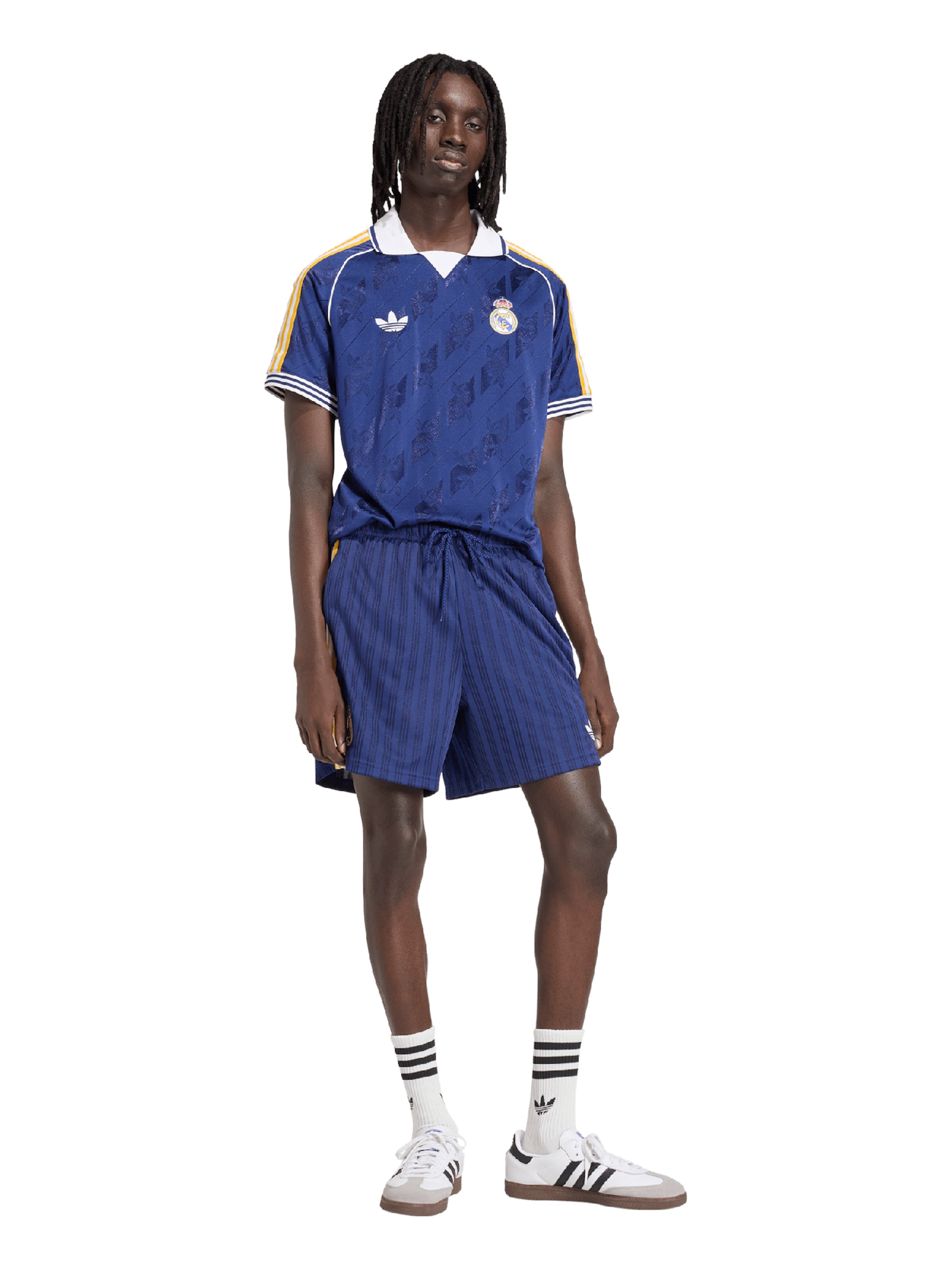 ADIDAS PERFORMANCE Voľný strih Športové nohavice 'REAL' - Modrá