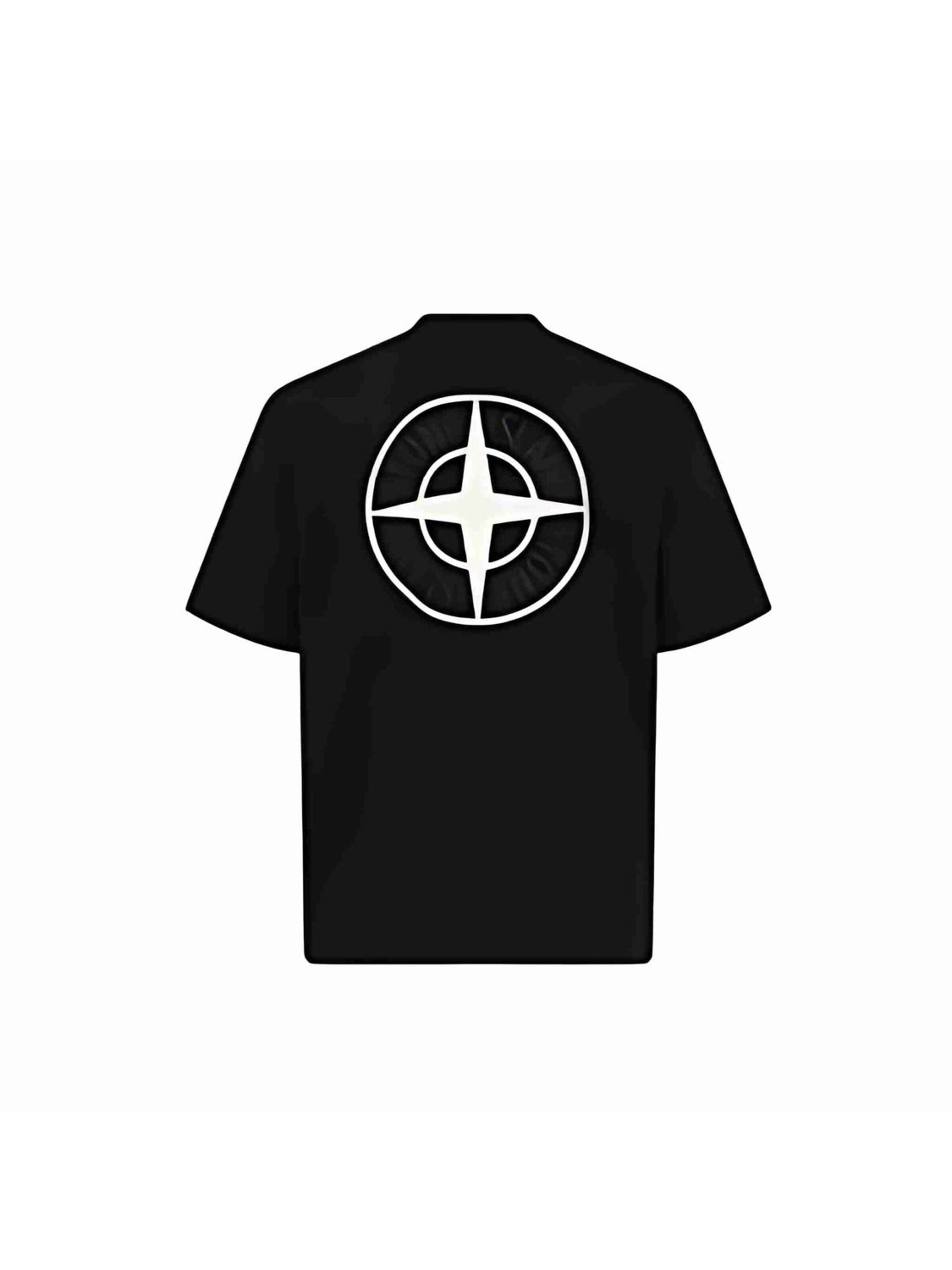 Stone Island Shirt 'Compass Logo'‌ in Schwarz