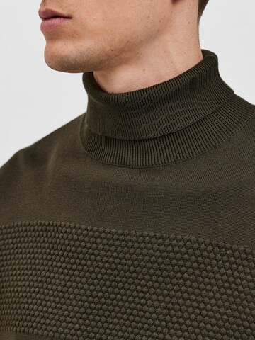 SELECTED HOMME Sweater 'Maine' in Green