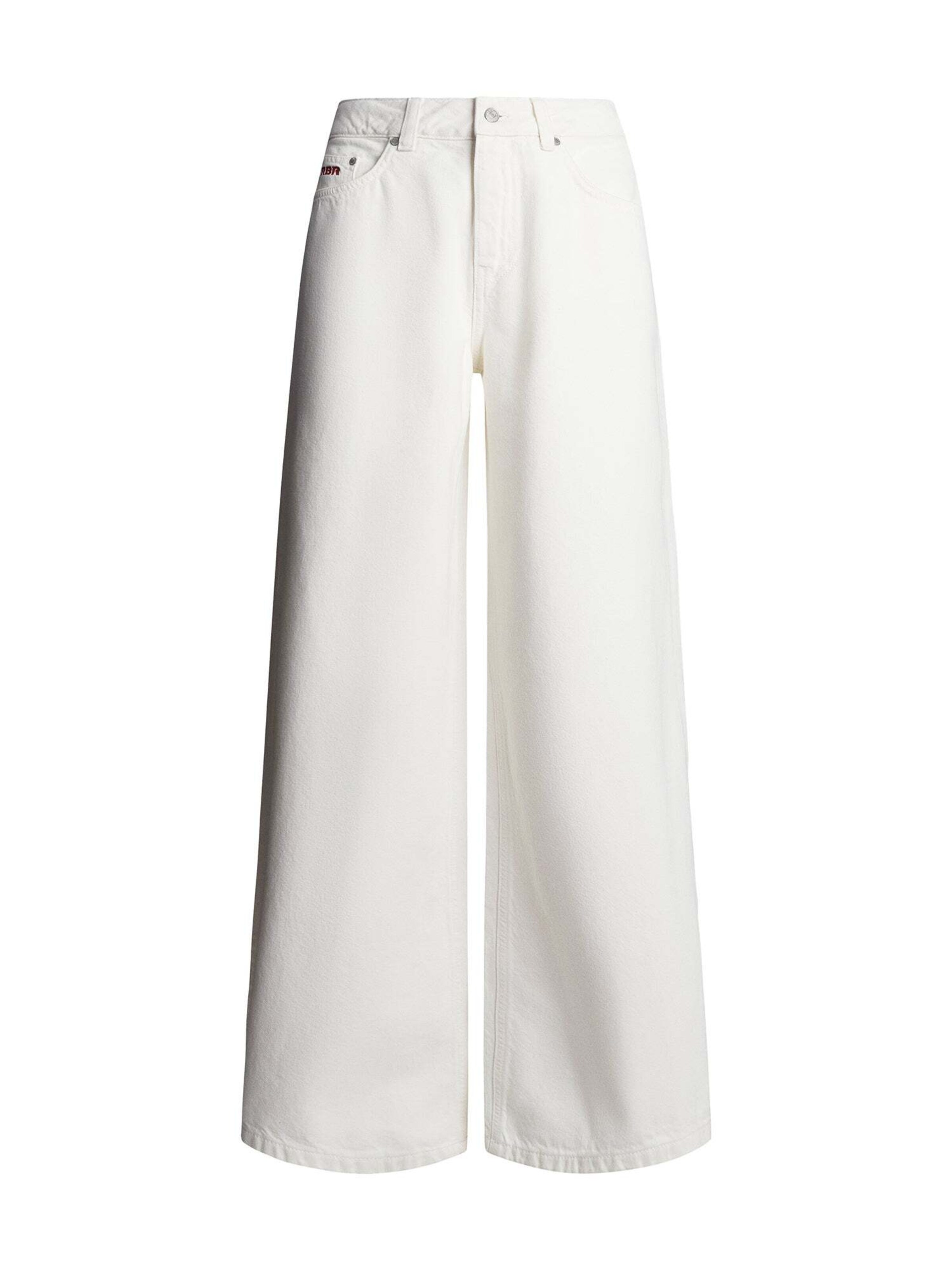 Red Bull Racing x Pepe Jeans Wide leg Jeans in White: front