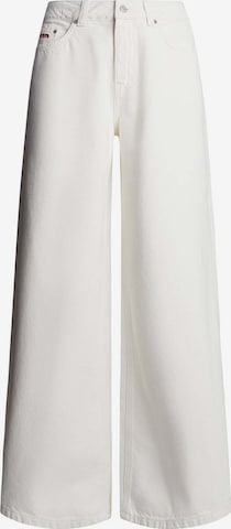 Wide leg Jeans di Red Bull Racing x Pepe Jeans in bianco: frontale
