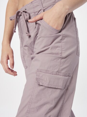 Regular Pantalon cargo HOLLISTER en violet