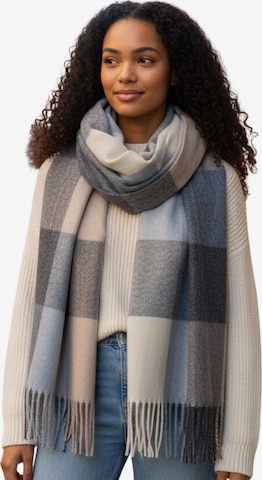 Kumixi Scarf 'Fransen' in Blue: front