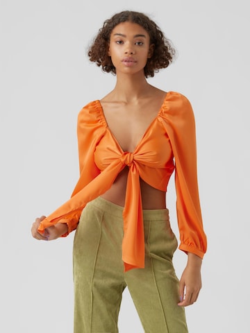Vero Moda Collab - Top 'KAE' en naranja: frente