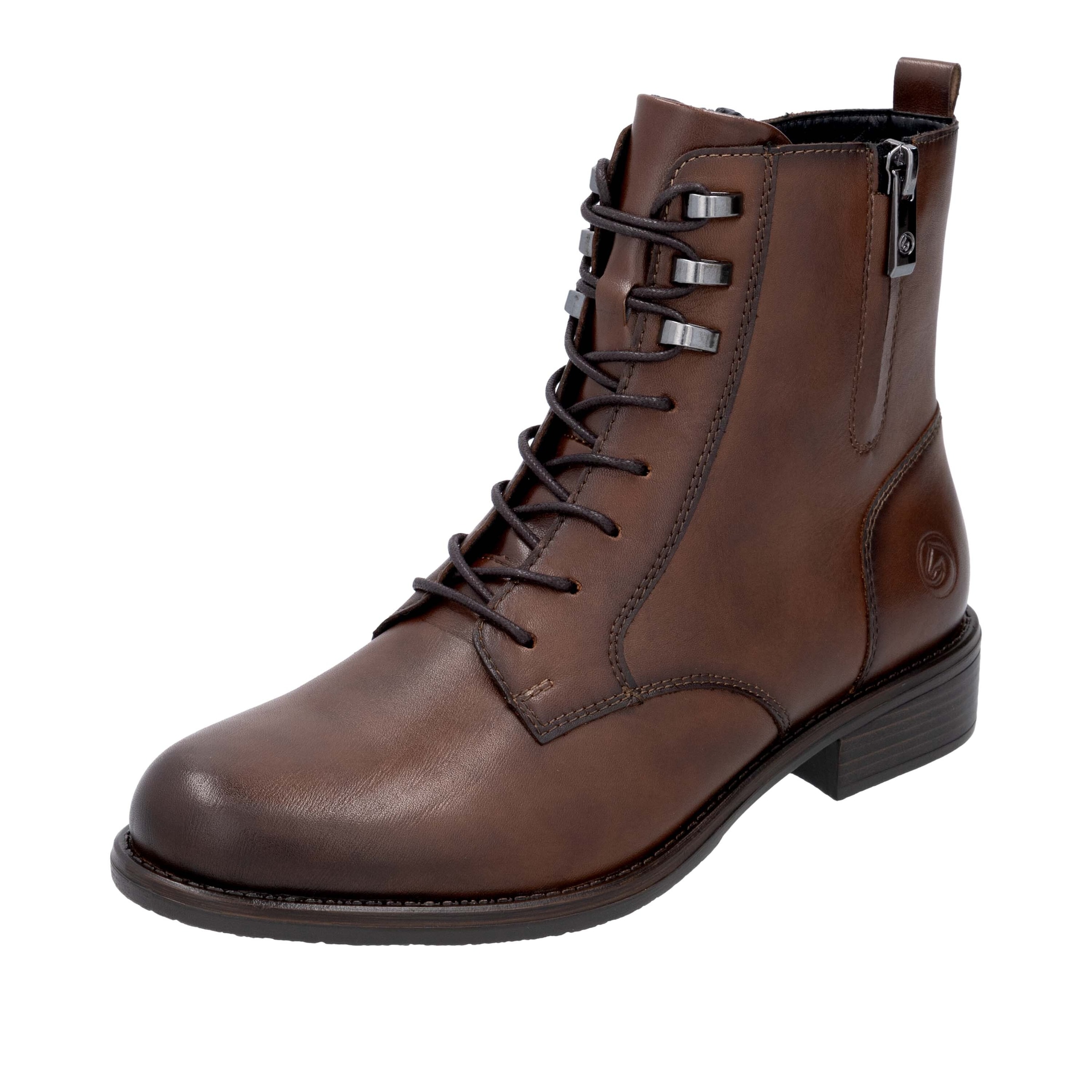 REMONTE Lace-up bootie in Brown: front