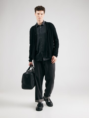 DRYKORN Regular fit Button Up Shirt 'RAMIS' in Black