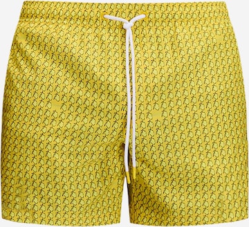 Sundek - Calções de banho em amarelo: frente