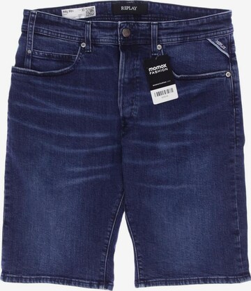 REPLAY Shorts in 32 in Blue: front