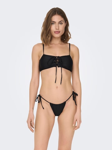 ONLY - Braga de bikini 'EVA' en negro: frente