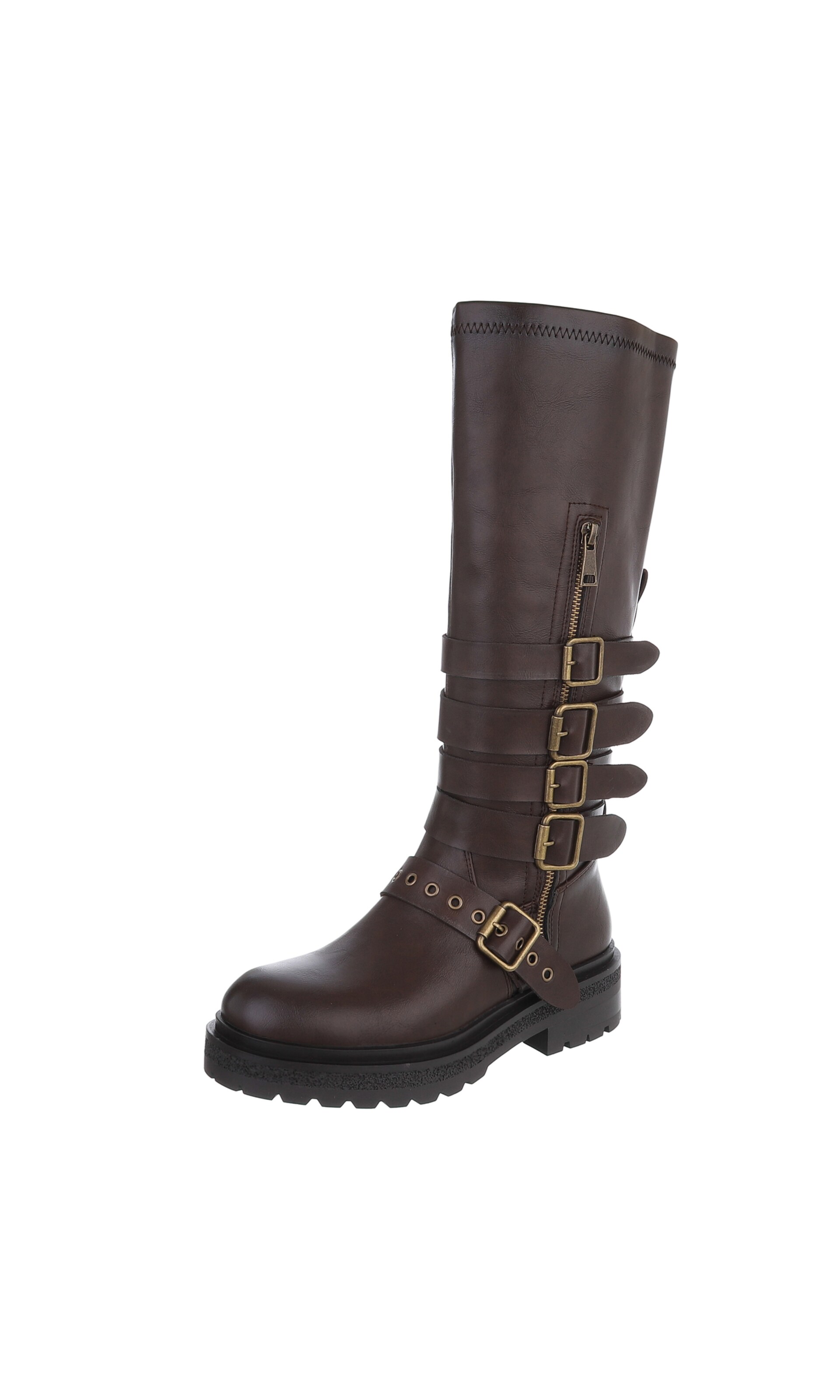 Ital-Design Stiefel in Braun: Vorderseite