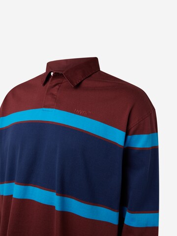 LEVI'S ® Shirt 'Stay Loose Rugby' in Rot