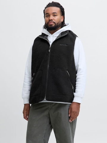 JACK & JONES Vest in Black: front