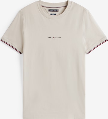 T-Shirt TOMMY HILFIGER en beige : devant